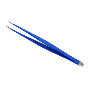 Pinzas de tejido TC Debakey de alta calidad, pinzas quirúrgicas con mango de agarre azul, pinza atraumática Vascular de 15 cm, punta de 1,5mm - Product Image 1