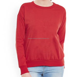 เสื้อสเวตเชิ้ตผู้หญิง OEM USA พิมพ์โลโก้ตามสั่ง ผ้าฟลีซ อุ่นสบาย จำหน่ายส่ง ปริมาณมาก - Product Image 5