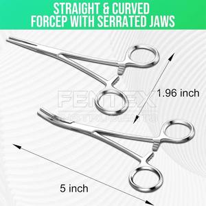 คีมตัดแผ่นกันยุงลายฮาสเตทเครื่องมือผ่าตัดพื้นฐานทำจากสเตนเลสโค้งและตรง - Product Image 2