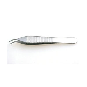 Instrument médical ADSON 1x2, forceps à tissus manuel en acier inoxydable, largeur de la pointe de 2 mm, forceps de pansement droit de 4,75 pouces - Product Image 5