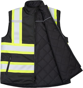 Autumn <b>Construction</b> Safety <b>Jackets</b> with Reflective Material and Multiple Pockets Outer Wear for Winter Road <b>Work</b> - Product Image 3