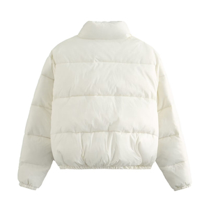 Blouson matelassé d'hiver décontracté pour homme 2025 de haute qualité, coupe-vent, service OEM, chaud, en toile, col montant, avec capuche, pour l'extérieur - Product Image 2