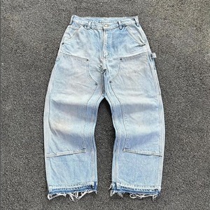 Jeans de Mezclilla de Pierna Recta Holgados para Hombre, Estilo Hip Hop, 100% Algodón, Vintage, de Buena Calidad - Product Image 1