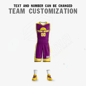 Ensembles d'uniformes de basket-ball 100% polyester personnalisés à séchage rapide et de bonne qualité design unisexe en gros pour adultes et équipes - Product Image 4