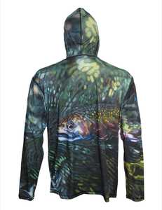 Sudadera con capucha de pesca ligera con manga larga Material de secado rápido UPF 50 + Protección UV y diseño cómodo para deportes al aire libre - Product Image 5