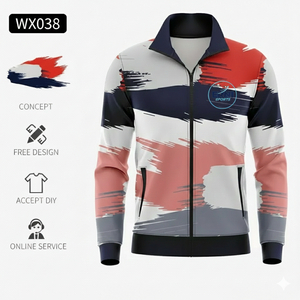 Chándal Deportivo Personalizado con Logotipo, Talla Grande, Unisex, de Secado Rápido, Sublimado, con Cremallera Completa, para Gimnasio, Entrenamiento, Ropa Deportiva de Equipo - Product Image 2