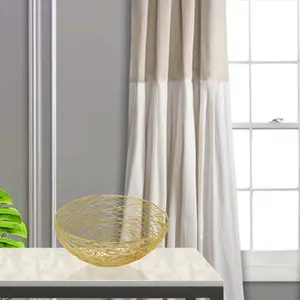 Tazón de Aluminio de Diseño de Lujo, Ecológico, para Decoración de Interiores Contemporánea, Estilo Americano, Seguro y Plateado - Product Image 2