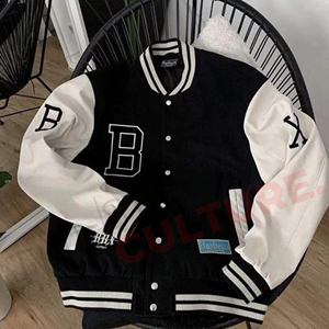 Veste universitaire pour homme de haute qualité, style streetwear décontracté, col montant, baseball, hiver, coupe ample, brodée - Product Image 5