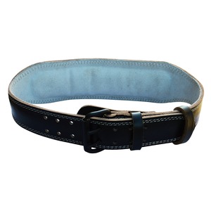 เข็มขัดยกน้ำหนักหนังวัวแท้ 7 นิ้ว ปรับแต่งได้ รุ่นพรีเมียม Isenddeals 1WLB4I พร้อมแผ่นรองโฟม 1 นิ้ว ผลิตในปากีสถาน - Product Image 1