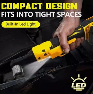 Clé à cliquet électrique sans fil (HY) sans balais 3/8 "pour batterie Li-Ion Dewaltt 20V - Product Image 4
