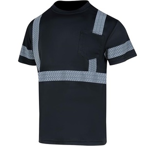 Camisetas de Seguridad Reflectantes de Alta Visibilidad, Cuello Redondo, 100% Algodón, Tela Oxford, Manga Corta, Diseño Flash, Transpirables - Product Image 5