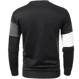 Sweat-shirt décontracté pour hommes pull à manches longues Streetwear col rond sweat à capuche en polaire unie pour l'automne hiver vêtements chauds - Product Image 5