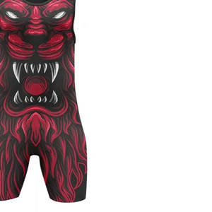 ชุดมวยปล้ำสำหรับผู้ใหญ่ชาย คุณภาพสูง สีและขนาดสั่งทำได้ ขายส่งชุดมวยปล้ำพร้อมพิมพ์ลายดิจิทัล - Product Image 5