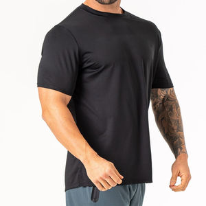เสื้อยืดผู้ชายแบบเรียบเสื้อยืดโพลีเอสเตอร์แบบแห้งเร็วเสื้อยืดแบบพอดีตัวพิมพ์โลโก้ได้ตามต้องการเสื้อยืดกีฬาสำหรับใส่ได้ทั้งชายและหญิง - Product Image 2