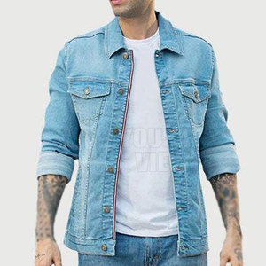 Chaqueta vaquera ligera para hombre, chaqueta vaquera cómoda para hombre, chaqueta vaquera fácil de usar para hombre, chaqueta de invierno - Product Image 2