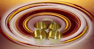 Chowmukh haldi kumkum ทองเหลืองอุปกรณ์เสริม pooja ทองเหลืองขนาดเล็กผู้ถือชาม4 patra - Product Image 4