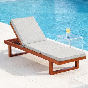 Sdraio prendisole resistente 190x60 cm con copertura rimovibile con cerniera e cinghie, imbottitura in schiuma, materiale in poliestere - Product Image 2