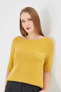 Pull en tricot pour femme, 100% coton biologique, ample, respirant, doux et chaud - Product Image 3