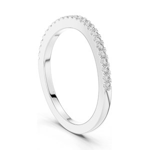 Bague éternelle en diamant de laboratoire de 0,216 carats, taille brillant rond, or 18 carats, 14 carats, 10 carats et argent 925, or rose, jaune, blanc - Product Image 6