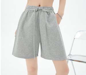 Pantalones cortos de lana de peso pesado: Pantalones cortos de chándal ultrasuaves y relajados para comodidad, gimnasio y estilo de calle - Product Image 2