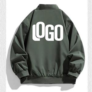 Veste universitaire femme logo 3D personnalisé Fabricant de vestes universitaires coupe-vent OEM Vente en gros Vestes Letterman pour femmes - Product Image 2