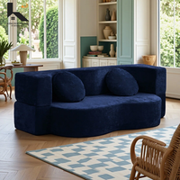 Komprimierte Sofas Vakuumverpackung Komprimiertes Sofaset Knitterfreier Stoff Quadratisches Schlafsofa für Wohnzimmernutzung