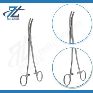 Pinzas de Histerectomía Heaney Curvas Planas de 203 mm de Largo, con una Diente, Manuales, de Acero Inoxidable, Instrumentos Quirúrgicos con Certificación CE - Product Image 3