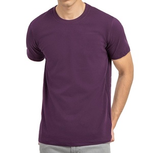 T-shirt Homme Mode Printemps-Été Coupe Classique Couleur Unie 220 g/m² Soie/Coton Respirant Séchage Rapide Manches Courtes Vêtement d'Extérieur - Product Image 5