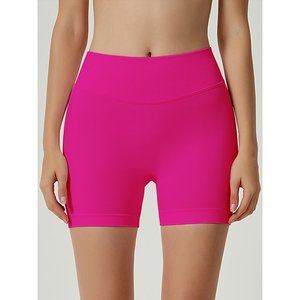 <b>Womens</b> Workout Impact <b>Shorts</b> Scrunch Butt Lifting Gym Seamless Booty Biker <b>Shorts</b> Light Blue L - Product Image 1