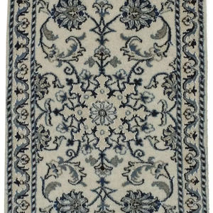 Elegante estilo tradicional Nain persa área Alfombra conjunto Crema Marfil Beige nudos más altos Crema Marfil Beige elegante estilo tradicional - Product Image 1