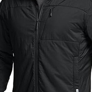 Men's <b>Canvas</b> <b>Jacket</b> with Stand Collar Front Logo Full Zipper Waterproof Hooded Breathable Anti-Wrinkle Quick Dry - Product Image 6