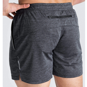 Short de gym en polyester personnalisé de haute qualité pour hommes avec poche à fermeture éclair Short en maille Impression par transfert par sublimation - Product Image 4