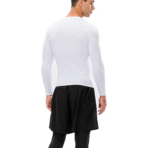 Chemise de compression athlétique légère pour homme avec impression personnalisée, vêtements de sport à séchage rapide et à manches longues, haut pour entraînement, salle de sport, grande taille - Product Image 2