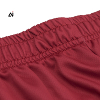 Pantalones Cortos de Fútbol Unisex Personalizados al por Mayor, con Nombre del Equipo y Logotipo Frontal, Cintura Elástica, Transpirables, Ligeros, de Secado Rápido, 100% Poliéster