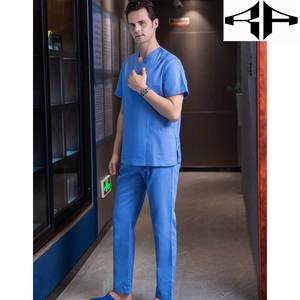 Uniformes de enfermería para hombre con logotipo personalizado de alta calidad, uniformes hospitalarios de verano con estilo y tela tejida, el mejor diseño nuevo - Product Image 6