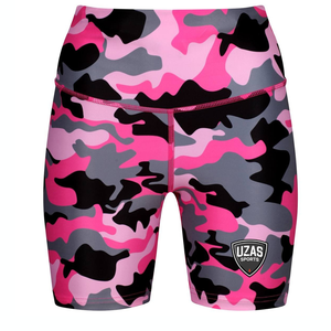 Shorts Deportivos de Cintura Alta con Encaje, Color Rosa Sólido, Transpirables, Impermeables, de Secado Rápido, Ecológicos, Lavados, de Alta Elasticidad, para Mujer - Product Image 2