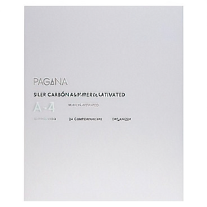 Organiseur de bureau PAGNA en carton/papier laminé argenté A4 A-Z à 24 compartiments - Product Image 2