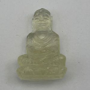 Buda de cristal del desierto libio Natural tallado raro LDG calavera tallada a mano calavera bellamente tallada calavera - Product Image 2