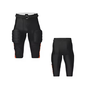 Highly Demanded 7 Pad <b>Compression</b> Football Practice Pants White Black Men's Youth Football Pants Girdle With 7 Pads - Product Image 4