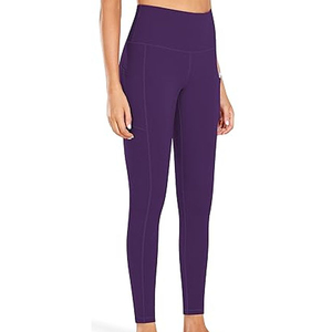 กางเกงเลกกิ้งขายาวสำหรับผู้หญิงกางเกงเล่นโยคะฟิตเนสเอวสูงไร้รอยต่อแห้งเร็ว - Product Image 1