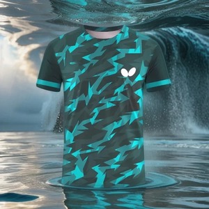 Camisetas de hombre, ropa de entrenamiento europea y de bádminton para deportes de verano, Camiseta cómoda para niños y adultos - Product Image 1