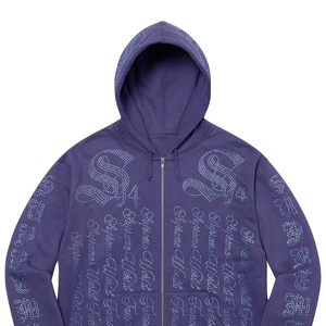 Rhinestone Cut and Sew <b>Hoodies</b> Unisex High Quality Custom Hoodie 500Gsm Purple Plus Size <b>Men</b> Blank Heavyweight <b>Hoodies</b> - Product Image 4