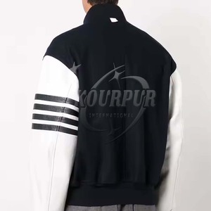 Ropa de calle para hombre 2025, chaqueta universitaria acolchada, cómoda, con cuello levantado, ropa de abrigo informal a la moda con elegancia moderna - Product Image 4