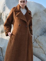 Robes pour femmes de haute couture Fabricants de vêtements ODM ROBE MIDI BRAHA Manches longues Naturelle Anti-rides Robe longue BlancheAnt
