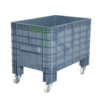 Contenedor de Alimentos Rectangular con Ruedas, de Plástico y Tela, de Alta Calidad y Lujo, Color Gris 2700K, Producto de Primera Calidad