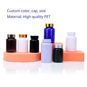 Bouteille de pilules transparente personnalisée 150ml 175ml PET bouteille de médicament emballage pour la vitamine pilule diététique bouteille nutritionnelle avec bouchon - Product Image 3