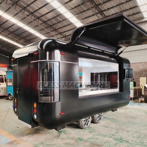 Gerobak Es Krim Retro Model China, Gerobak Jajanan Turki, <span class=keywords><strong>Trailer</strong></span> Truk Makanan dengan Penggorengan, Dijual di AS - Product Image 1
