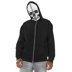 Nueva Moda Hombre Otoño Invierno Sudadera con Capucha Manga Larga Color Sólido Casual Forro Polar Grueso Cálido Poliéster/Algodón - Product Image 1