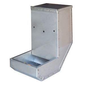 JH-Mech 25Lb مغذي آلي للكلاب والحيوانات الأليفة مثبت على الجدار المجلفن ~ مسحوق أوتوماتيكي قابل للتعديل للكلب - Product Image 1