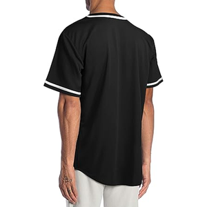 เสื้อเจอร์ซีย์เบสบอลของผู้ชายเสื้อกีฬาแบบเรียบระบายอากาศได้สำหรับผู้ใหญ่สั่งทำได้ - Product Image 2